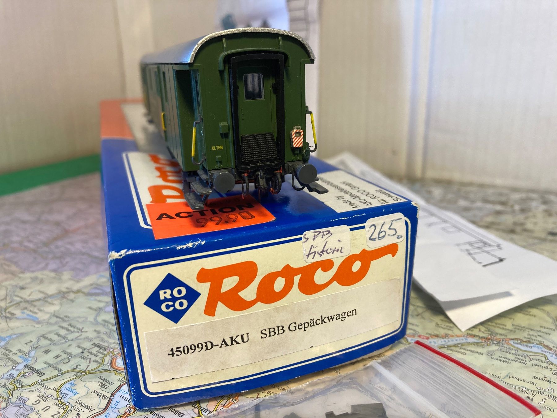 Aku Trains électriques: Roco Aku SBB Gepäckwagen HO DC mit Almrose Decoder – D'occasion à Jona par Bra-Aug 3