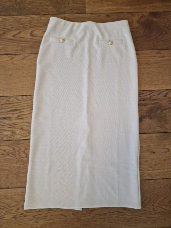 Bleistiftrock beige mit Knöpfen h&m, Gr. S, wie neu