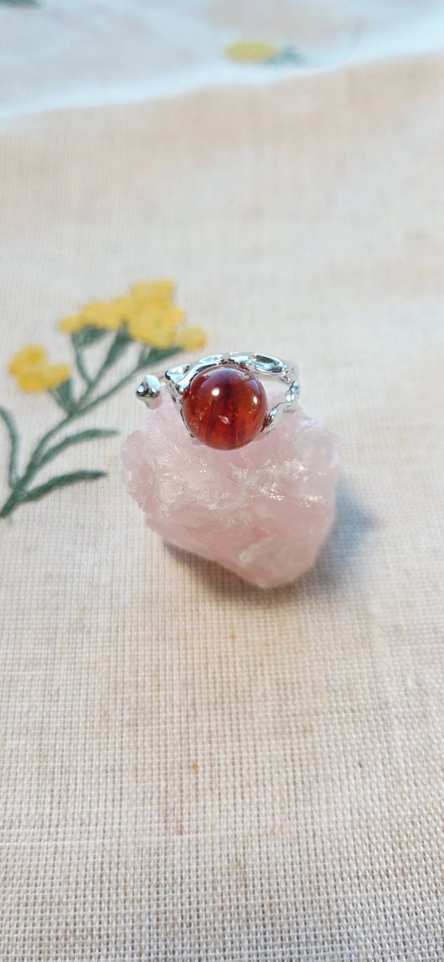 Anelli: NEW - S925 Flower Agate Open Ring (Adjustable) – Nuovo (secondo la descrizione) da Zürich venduto da cin_wcf6 4