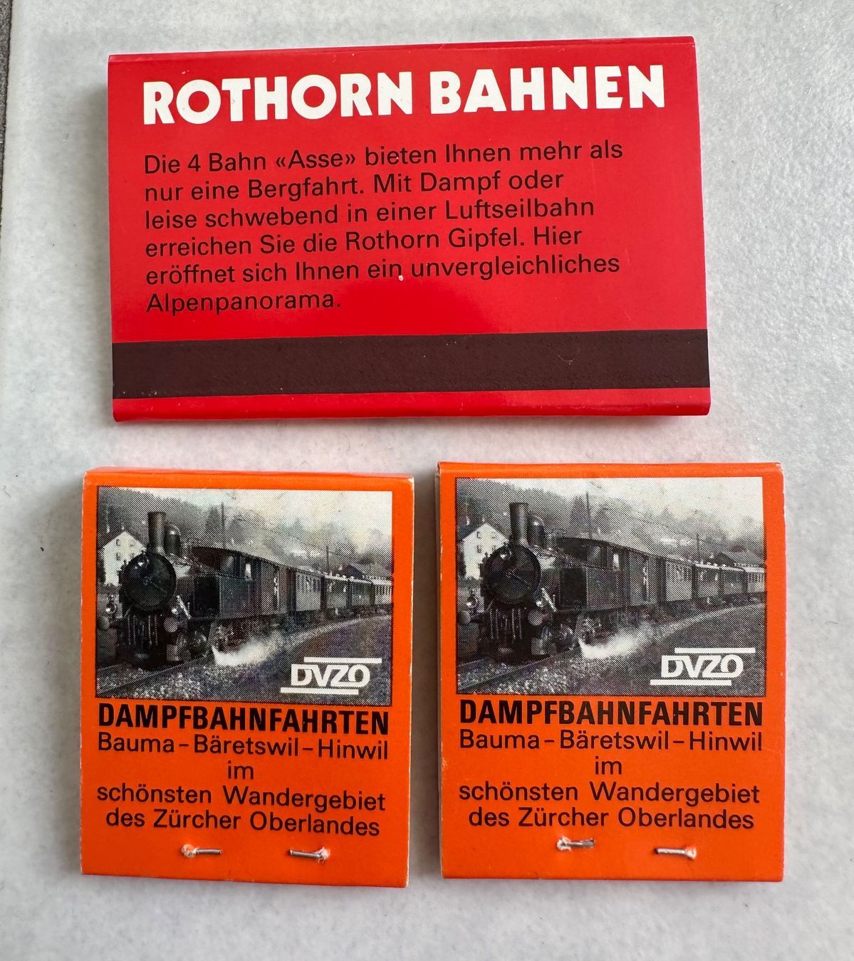 Accendini: 3 Zündhölzer Dampfbahnen – Usato da Embrach venduto da aha55 1
