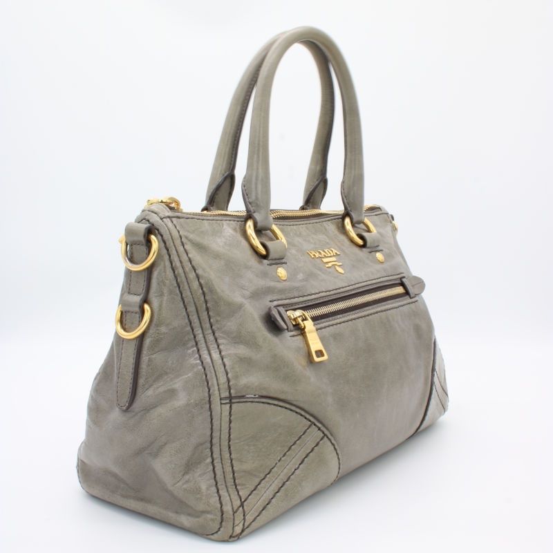 Prada Taschen für Damen: Prada Vitello Shine – Taupe/Argilla - medium – Gebraucht aus Urtenen-Schönbühl von jana2kids 2