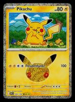 Pikachu 050/128 Pokemon 30th Celebration DE