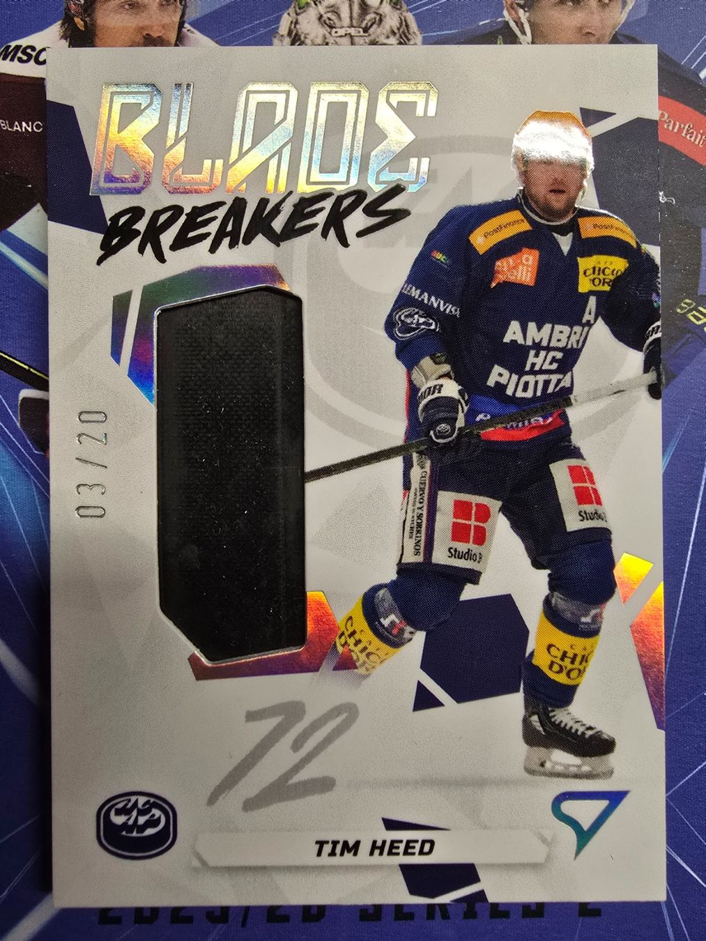 Sportzoo Carte collezionabili: Tim Heed Blade Breaker 03/20 NLA 25/26 – Nuovo (secondo la descrizione) da Chur venduto da Casdo