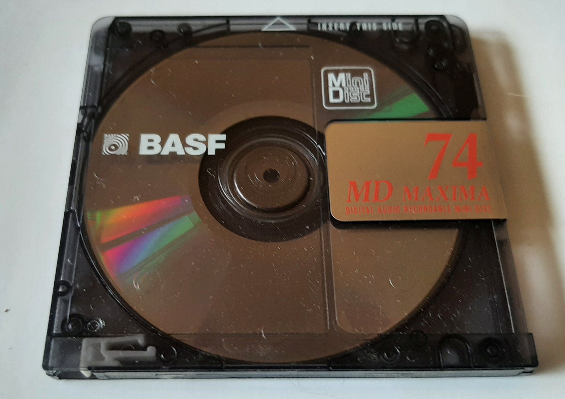 Minidisc: MiniDisc BASF MD MAXIMA 74 Made in EC Used Vintage Retro – Usato da Genève venduto da Cockattoo 1