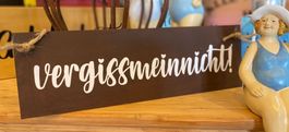Edelrost Schild „vergissmeinnicht“