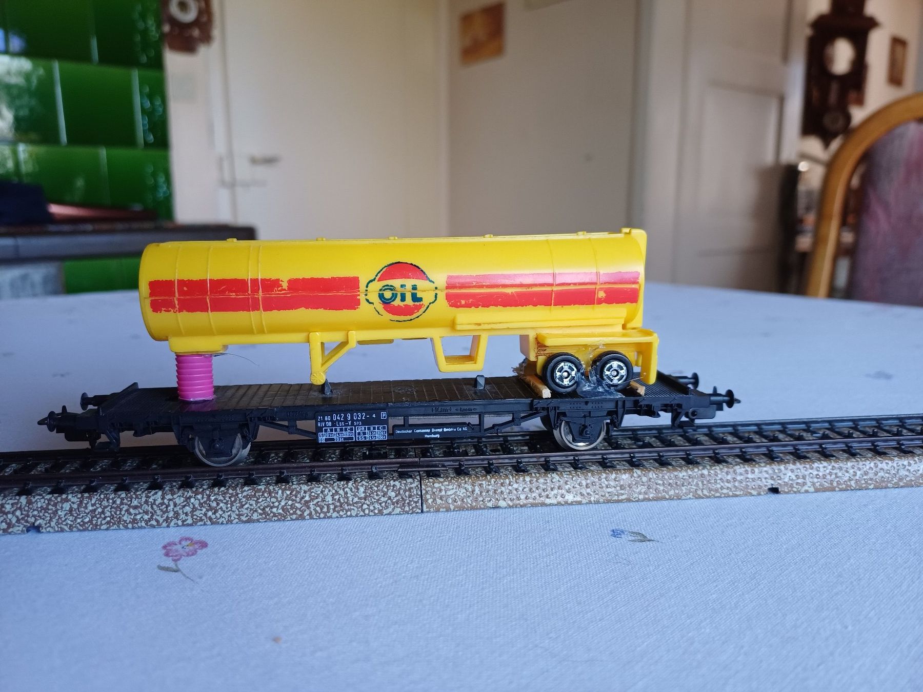 Modellini di ferrovie: Tankauflieger auf H0 Wagen – Usato da Untersiggenthal venduto da sch_k8s2 1