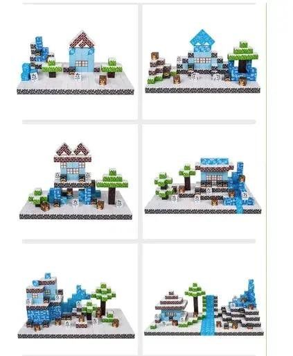 Giocattoli: 2 SETS Super World Magnetic Minecraft Cube – Usato da Russikon venduto da Russikon 3