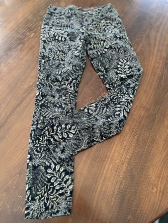 Nile Hose Stoffhose Gr. S Schwarz mit Muster