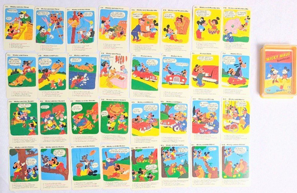 Disney Jeux: Vintage Quartett - Micky Maus Abenteuer - FX Schmid – Neuf (Voir description) à Wängi par ABIZONE-86 2