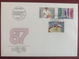 Ersttagsbrief FDC mit Sondermarken - 1987