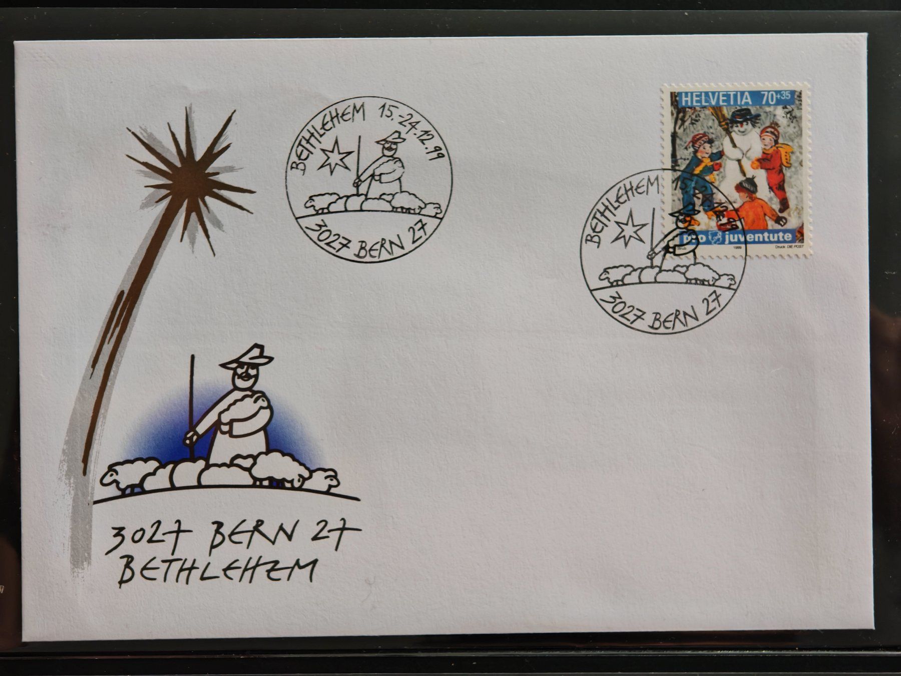 Tutti i francobolli: Ersttagsbrief, Bern Bethlehem, 1999 – Usato da Zuerich venduto da Antiquarium