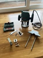 Bosch Oberfräse POF 1200 AE + Fräser Zubehör Set