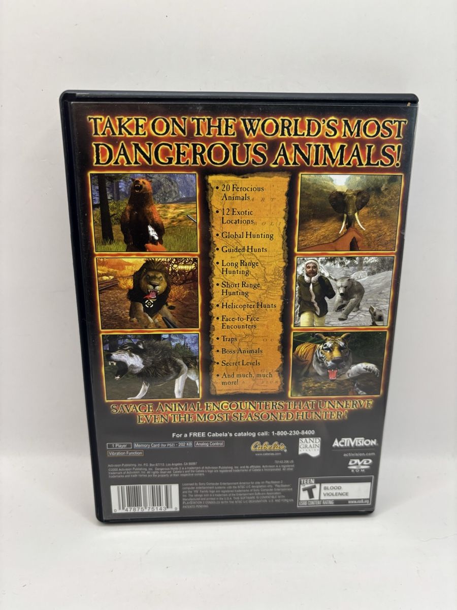 Giochi: Cabela's Dangerous Hunts 2 PS2 NTSC – Usato da Genève venduto da sho_67qj 1