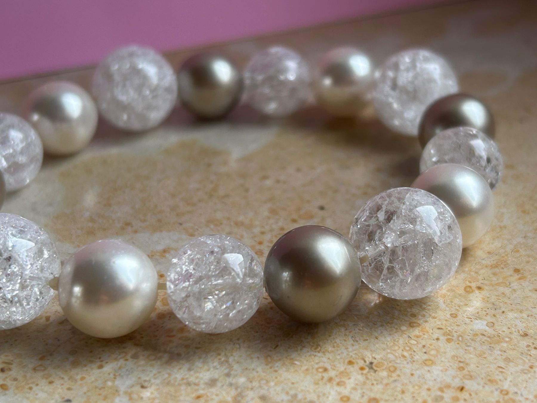 Bracelets: Armband Kristall mit Perlen (imitat) – D'occasion à Dittingen par Bellevista 4