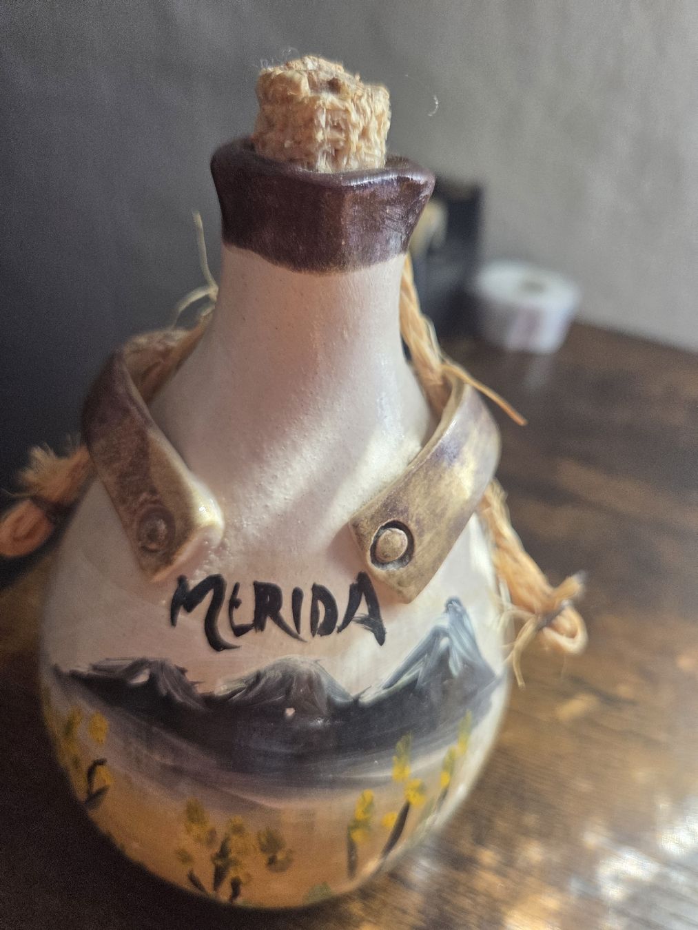 Alle Dekorationen: Decorative flask Merida painted ceramic good condition – Gebraucht aus Winterthur von Maricels_Boutique 1