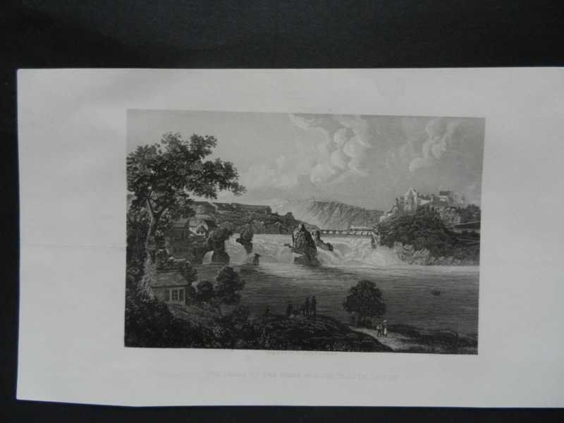 Gravures: Rheinfall Schloss Laufen – D'occasion à Risch par Rischli15