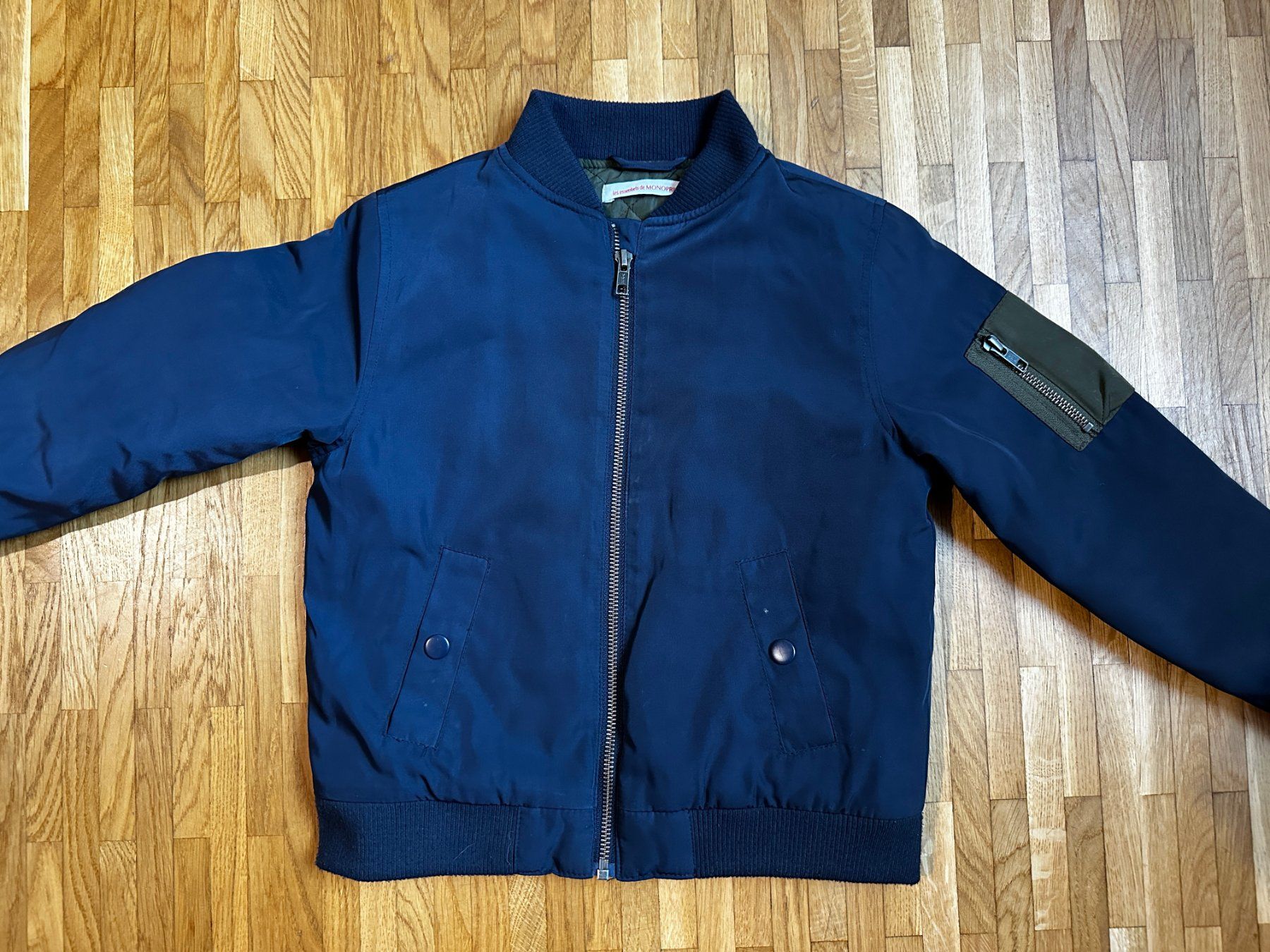 Giacche & Cappotti: Monoprix jacket/veste/bomber garçon bleu marine 6ans – Usato da Lausanne venduto da brixton 1