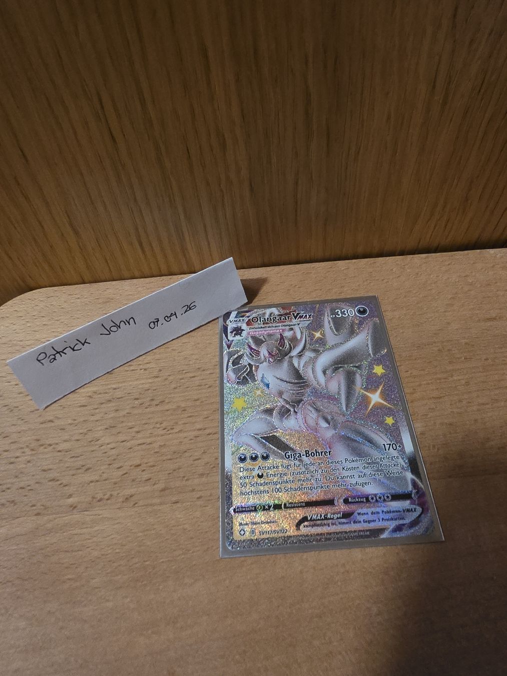 Pokémon Carte collezionabili: Pokèmon Olangaar Vmax – Nuovo (secondo la descrizione) da Tscheppach venduto da Patrick-John