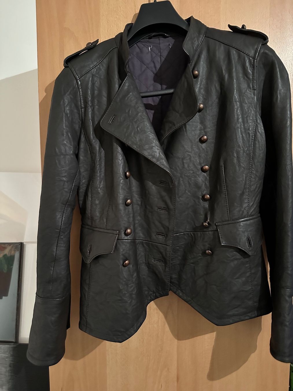 Kookai Giacche: Damen Lederjacke Gr.34 mit leichtem Steppfutter, braun – Nuovo (secondo la descrizione) da Wettswil venduto da haddy91 3