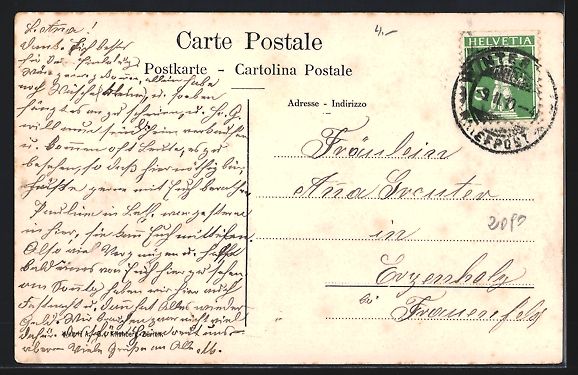 Cartoline postali: AK Winterthur, Geiselwind Schulhaus – Usato da Berlin venduto da bartko-reher 1
