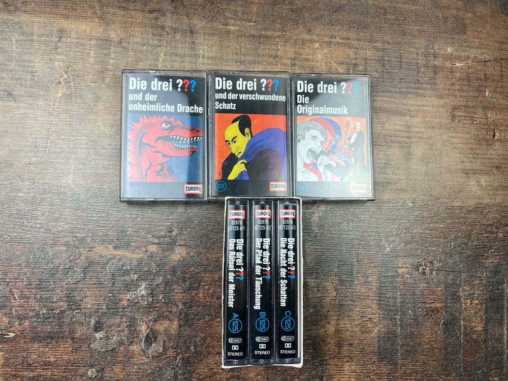 Grosse Sammlung 60 Alte Die Drei Fragezeichen Kassetten set Kaufen auf Ricardo