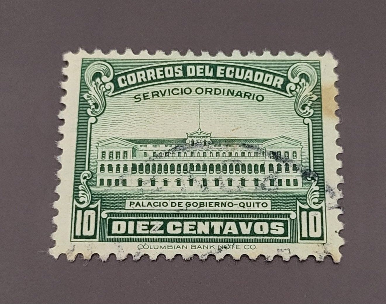 Tutti i francobolli: Ecuador 1944 alte briefmarke – Usato da St Gallen venduto da Stampsalshobby