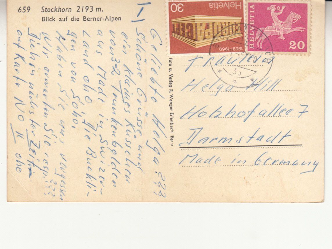 Cartes postales: Stockhorn 1970 – D'occasion à Bürglen TG par StampGraf 1