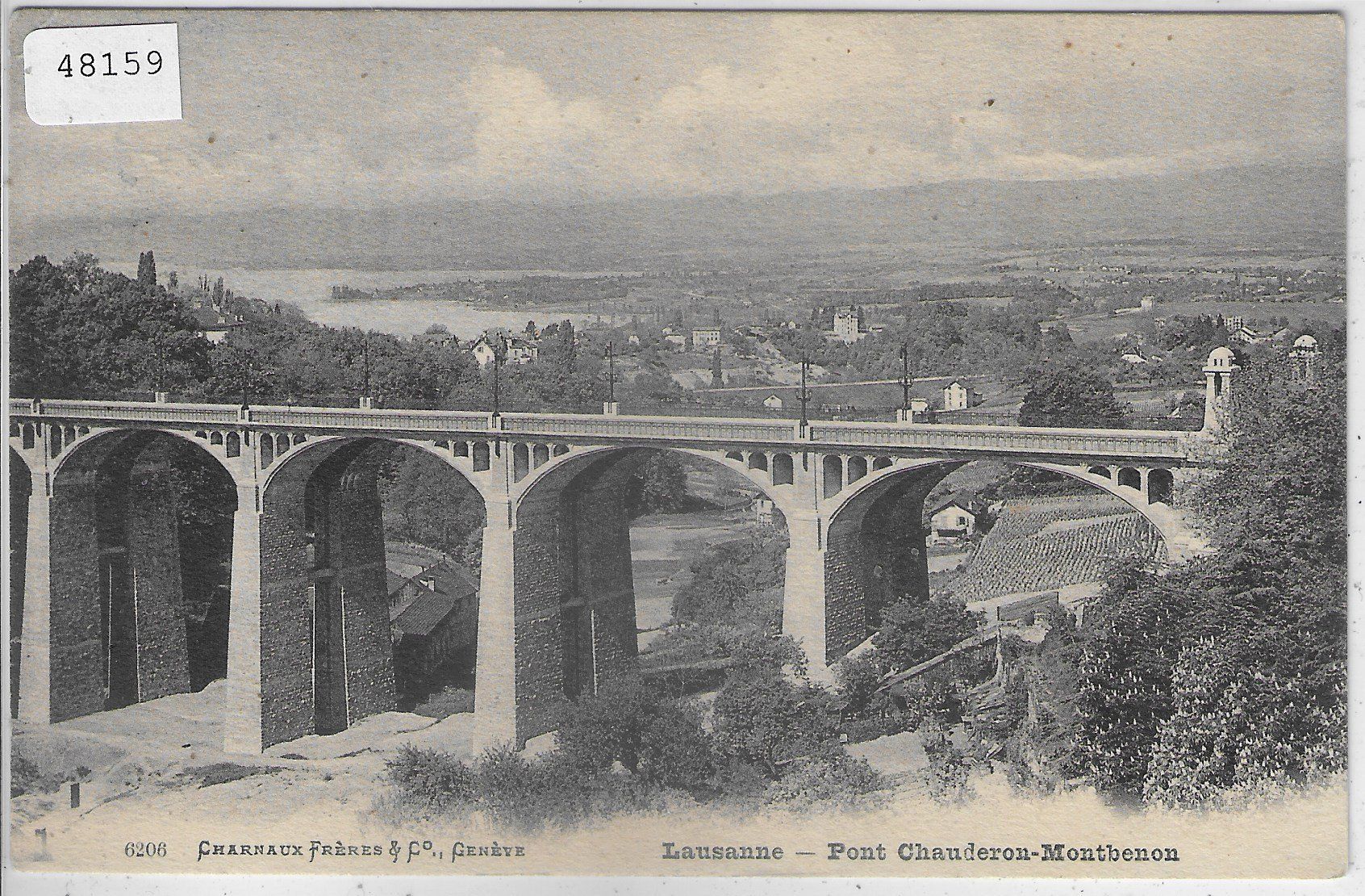 Cartoline postali: Lausanne - Pont Chauderon-Montbenon – Usato da Ettingen venduto da Kartenplanet