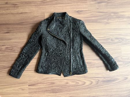 aussergewöhnliche Lederjacke Gucci Gr. 36/S schwarz