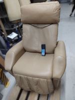 KEYTON - Leder Massagesessel , Creme - Beige