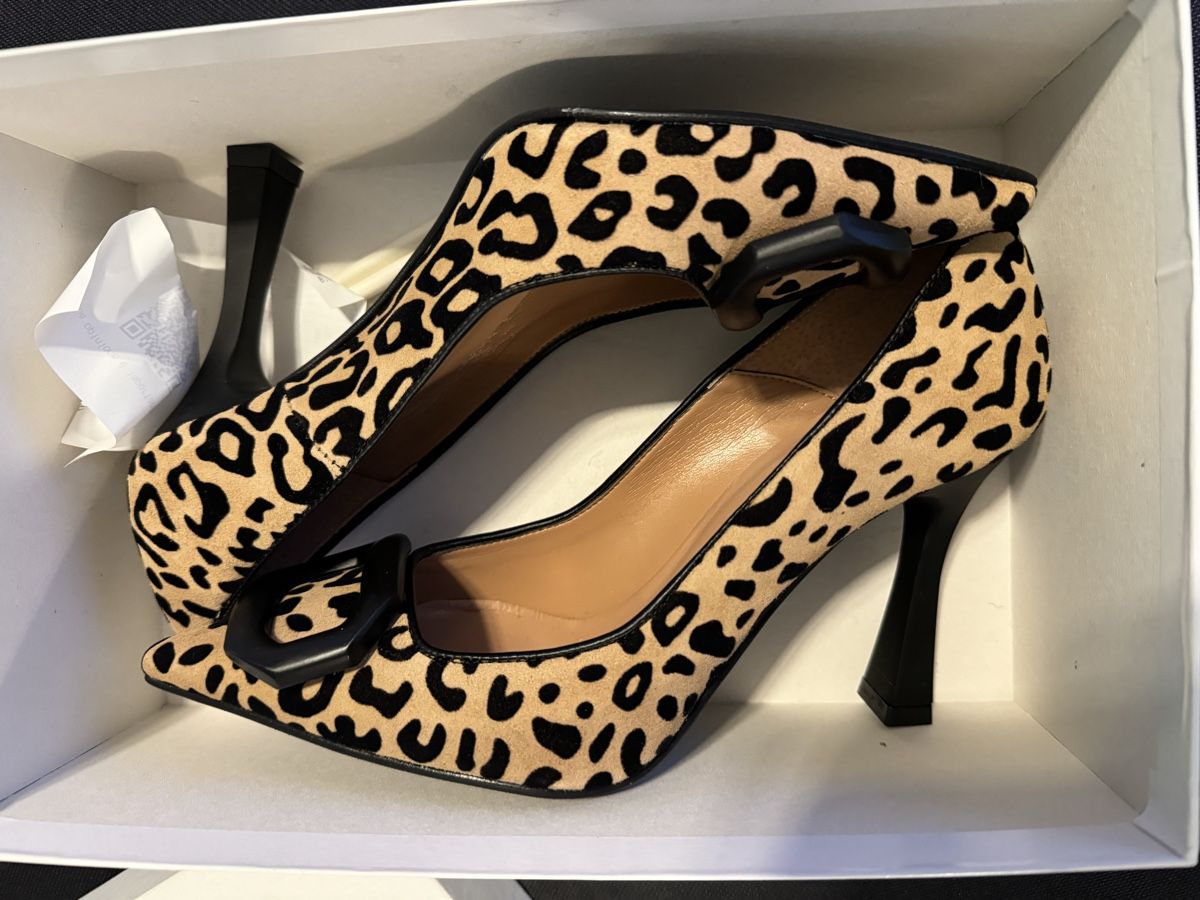Scarpe da donna: Scarpa in cuoio leopardata – Nuovo e nell'imballaggio originale da Grono venduto da tes_6t5v 5