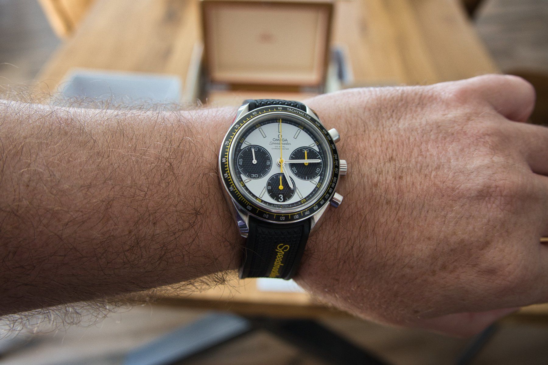 Omega Orologi: Omega Speedmaster Racing / Full Set / Panda – Usato da Tatroz venduto da Vroumwroum 3