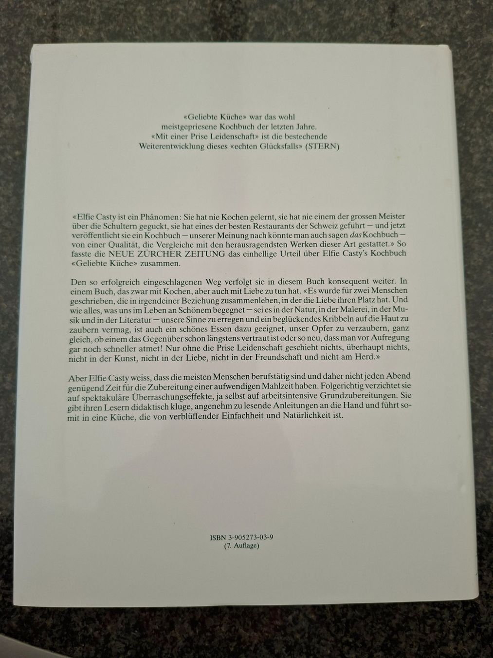 Libri: Elfie Casty; Kochbuch mit einer Prise Leidenschaft – Usato da Boniswil venduto da Totomat-Lady2 1