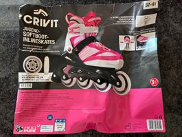CRIVIT® Jugend Inlineskates Gr.37-41 pink/weiss Rollerblades