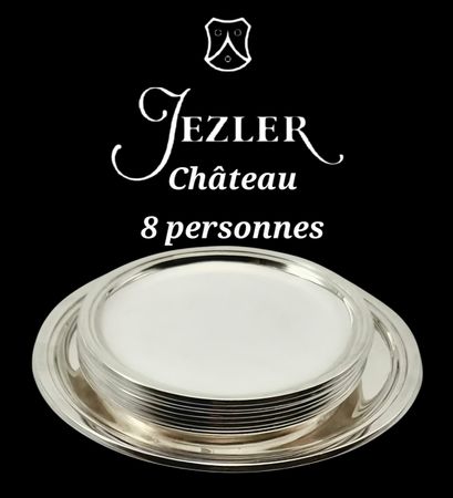 Jezler Meister Château Gläser & Flaschenteller 800Silb