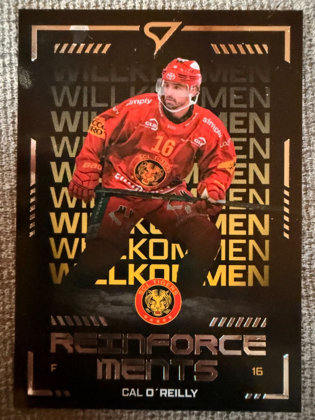 Sportzoo Carte collezionabili: Cal O'Reilly - SCL Tigers - Reinforcements - RF17 – Nuovo (secondo la descrizione) da Cheyres venduto da KeK04