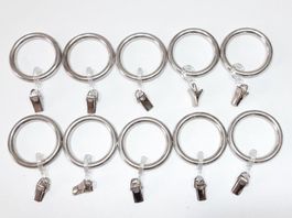 Vorhangringe aus Metall  - Anneaux de rideaux en métal