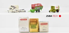 2x Wiking / 1x Busch Landwirtschafts-Anhänger H0 1:87 OVP