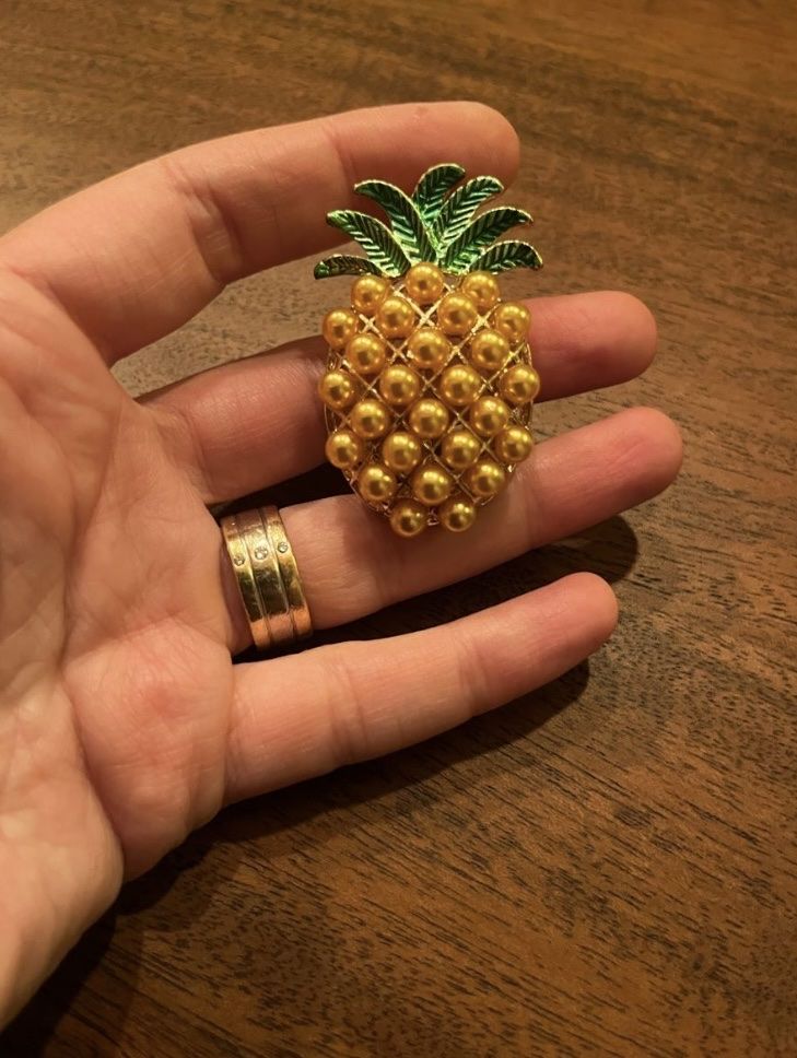 Broschen & Nadeln: Brosche Ananas – Neu und originalverpackt aus Gams von Mariawicca 2