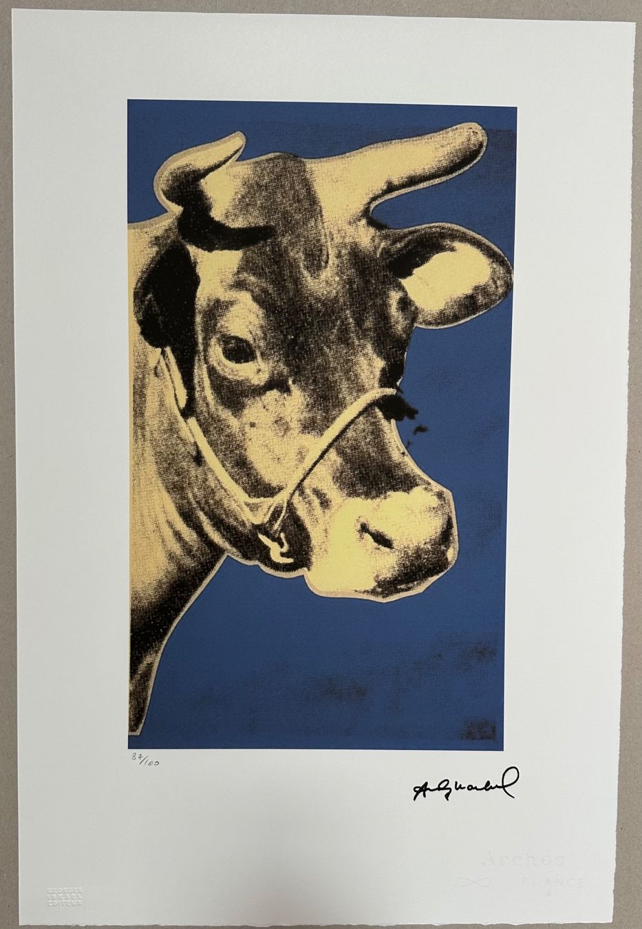 Dipinti: Andy Warhol: Cow, POP ART 87/100 – Nuovo (secondo la descrizione) da Meilen venduto da Smgdesign