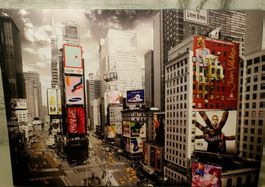 !!AB 1CHF!! Wandbild Times Square Länge: 1.40m Höhe: 1.00m