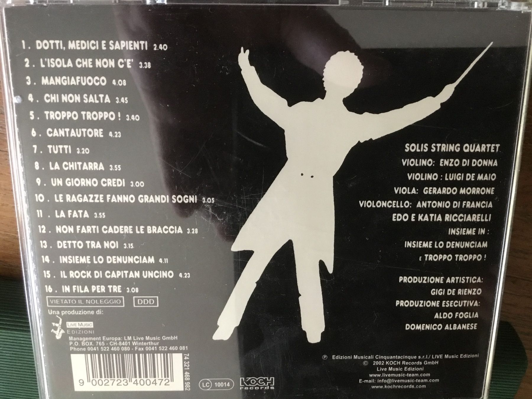 CDs: Edoardo Bennato rockklassik CD Solis String Quartet 🎸 – Gebraucht aus Thierachern von sweden08 1
