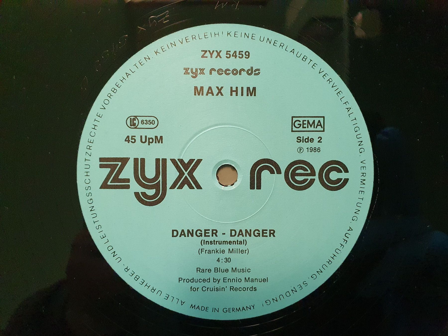 Schallplatten: Max Him - Danger Danger (Maxi Single), Vinyl TOP! – Gebraucht aus Aegerten von taxidermo 4