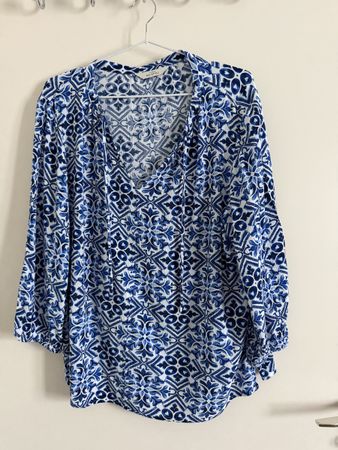 Bluse Gr. 42 Sommerbluse Boho Muster 