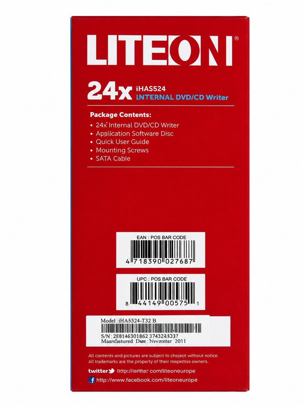 Aufnahmegeräte: LITEON 24x Internal DVD/CD Writer iHAS524 – Neu und originalverpackt aus Hendschiken von Hliout 4