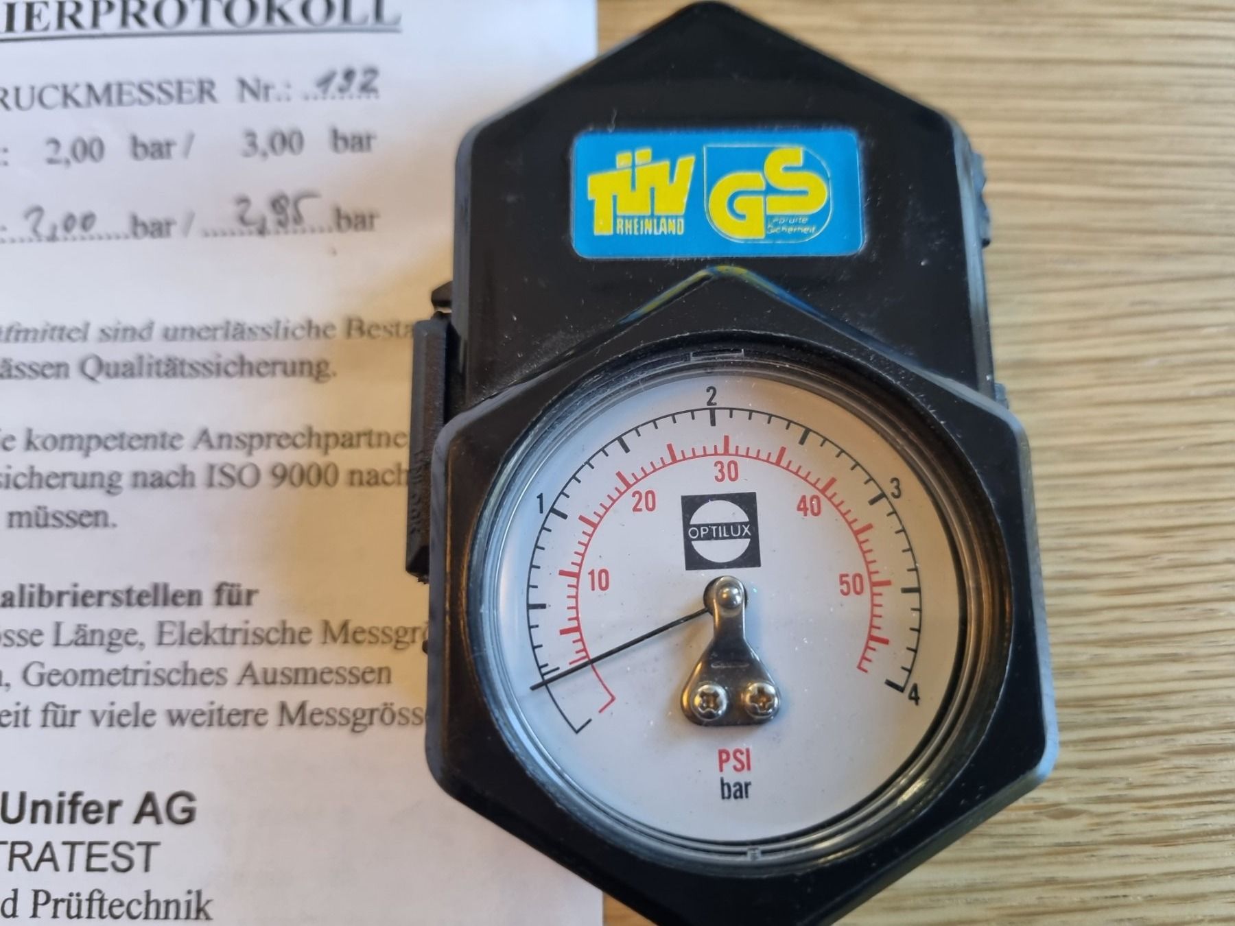 Mesurer: Optilux Pneudruckmesser 4Bar – D'occasion à Lenzburg par freedomky 2