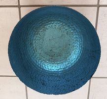 Dekorative Metallschale in Schwarz/Türkis