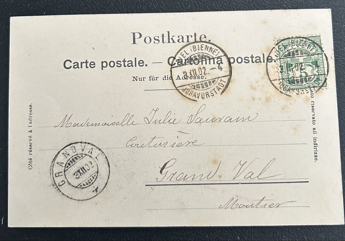 Cartoline postali: Souvenir de Bienne  – Usato da Horw venduto da Tellbub 1