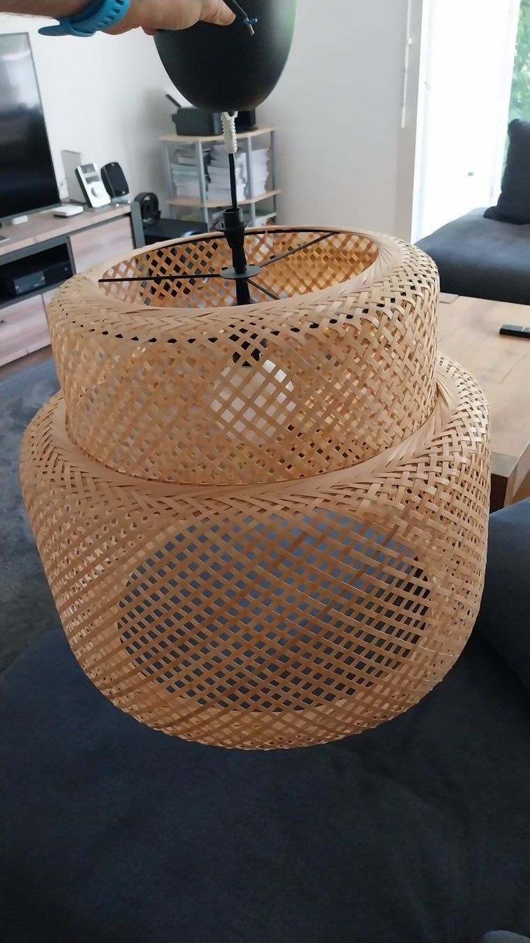Lampen: Rattanlampe IKEA – Gebraucht aus Oberrieden von  3