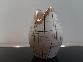 50er 60er Vintage Ü-Keramik Blumenvase Modern Mid Century
